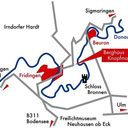 Berghaus Knopfmacher Fridingen an der Donau エクステリア 写真