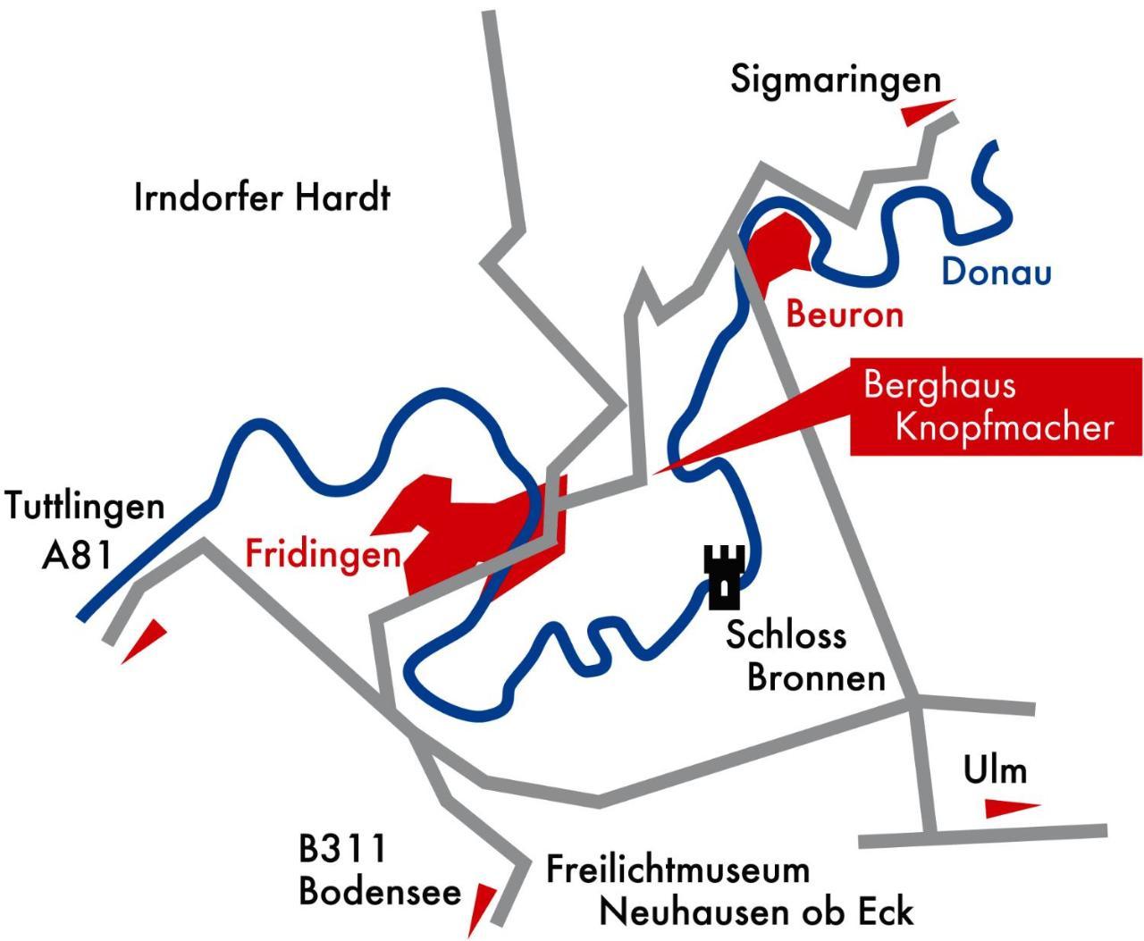 Berghaus Knopfmacher Fridingen an der Donau エクステリア 写真